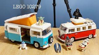 LEGO 10279. VW T2 Camper van. Time-lapse сборка.