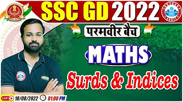 Surds & Indices | घातांक और करणी | SSC GD Maths #14 | SSC GD Exam 2022 | Maths By Deepak Sir