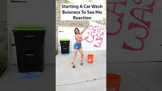 CAR WASH PRANK ON HUSBAND ?? prank jokes lol funnyvideos reaction