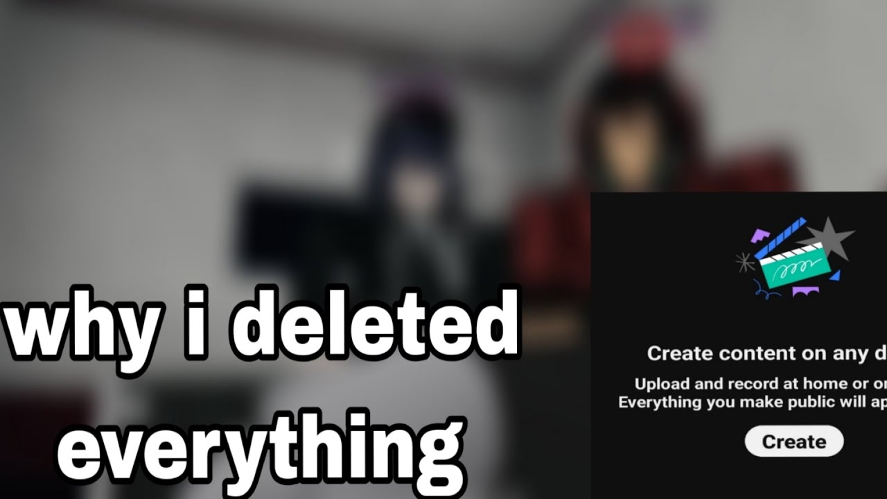 Why i deleted all my videos (CHECK DESC) - YouTube