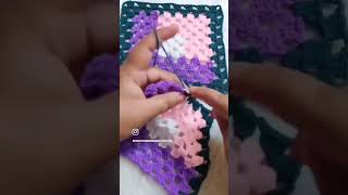 Crochet Granny Square #crochetrainbowsandbutterflies #handmade #craft #diy