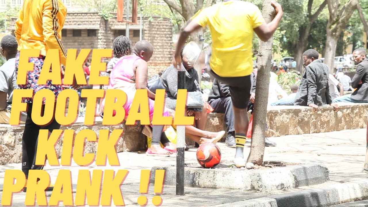FOOTBALL KICK PRANK/HILLARIOUS PRANK YouTube