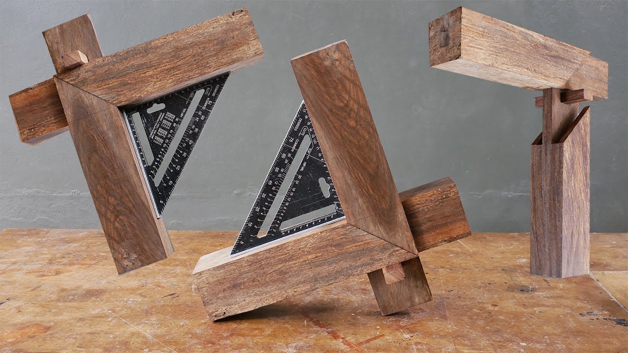 Woodworking Japanese Lock Joints Technique Wood Corner Joints Skills YouTube