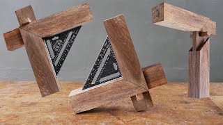 Woodworking Japanese Lock Joints Technique - Wood Corner Joints Skills