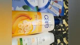 #avon care revitalizing with banana body lotion Vs nutra effects body lotion #Rehab_Oraby