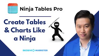 Ninja Tables Pro - Create Powerful Tables & Charts As Quick As A Ninja screenshot 1