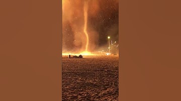 Fiery Twister Tornado Caught On Camera