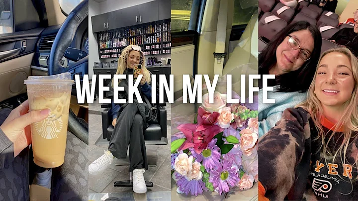 week in my life: mom visits, new hair + nails, bei...