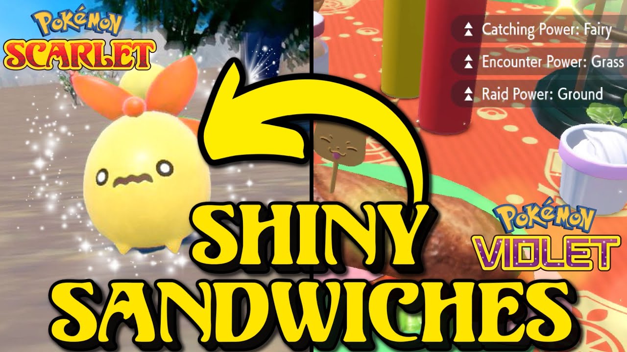 BEST AND FASTEST SANDWICH RECIPES IN POKEMON SCARLET & VIOLET! Shiny