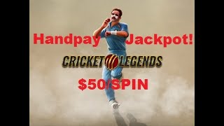 Bovada - Cricket Legends - HIGH Limit Slot $50/spin | Handpay Jackpot! screenshot 5