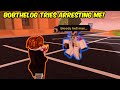 Bobthelog gets trolled while trying to arrest me in roblox jailbreak