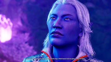 Meeting with drow Dhourn after discovering Adamantine Forge. Baldur