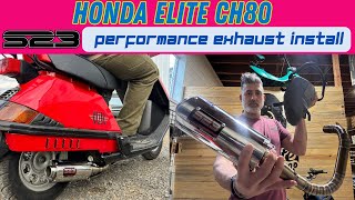 Honda elite CH80 s23 performance exhaust install