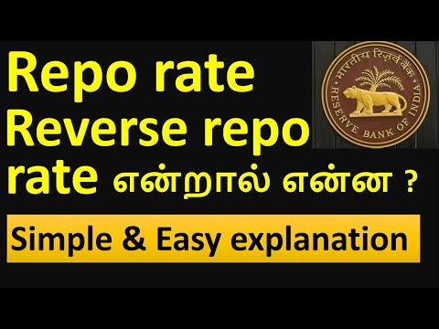 Repo rate, reverse repo rate in tamil | RBI monetary policy, stance u0026 impacts