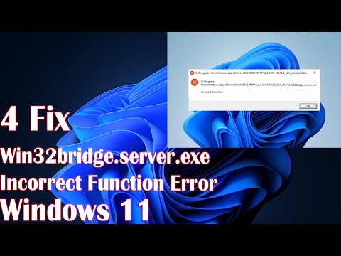 4 Fix Win32bridge.server.exe