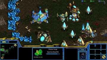 Starcraft Broodwar - Protoss vs 7 Terran Remastered / Big Game Hunters
