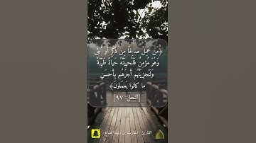 من عمل صالحًا من ذكر أو أنثى وهو مؤمن ،، تلاوة مميزة القارئ #الحارث_الصالح #اكسبلور #الرياض