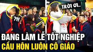 Đang Làm Lễ Tốt Nghiệp Nam Sinh Bước Lên Cầu Hôn Giảng Viên Khiến Ai Nấy Ngỡ Ngàng Tin 3 Phút