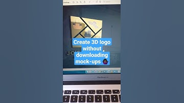 Create 3D logo without downloading mock-ups 🤷🏿‍♀️ - Photopea #short