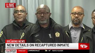 WATCH LIVE: New details on escaped Rockdale County inmate following 3-day manhunt