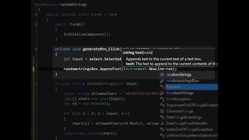 Generate Random Strings using C#