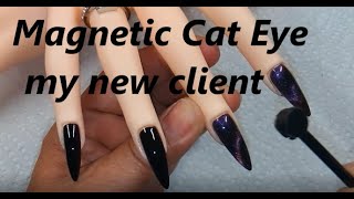 Makartt Magnetic Cat Eye Gel Polish  special client Yoko  Cat Eye polish  Nail Practice Hand screenshot 5