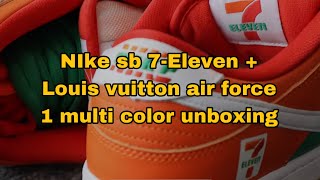 NIKE SB 7-Eleven & Louis Vuitton Off white unboxing