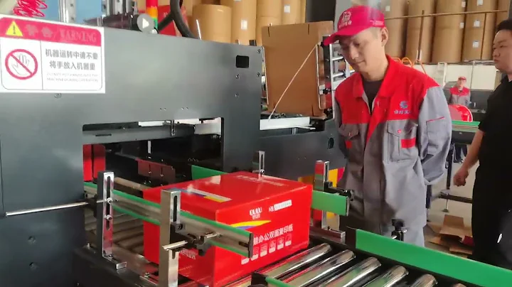 Produce 30 reams per minute of CHM A4 copy paper 4 pockets with 5 rolls+carton box+robot arm machine