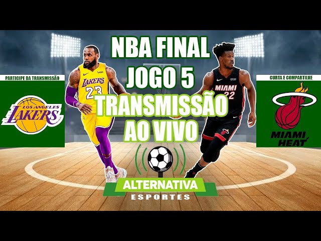 NBA AO VIVO - Los Angeles Lakers detonam Miami Heat no jogo 1 da