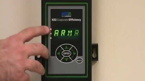 KE2 Evap Scrolling Text- Change Aux Relay Mode - Video 013 (FAQ Walkin Coolers, Walk in Freezers)