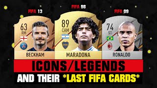 FIFA 22 | ICONS and their LAST FIFA CARDS! 😔💔 ft. Maradona, Ronaldo, Beckham… etc