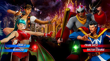 CHUN LI, MORRIGAN VS ROCKET FRANK WEST, DOCTOR STRANGE - Marvel vs. Capcom: Infinite
