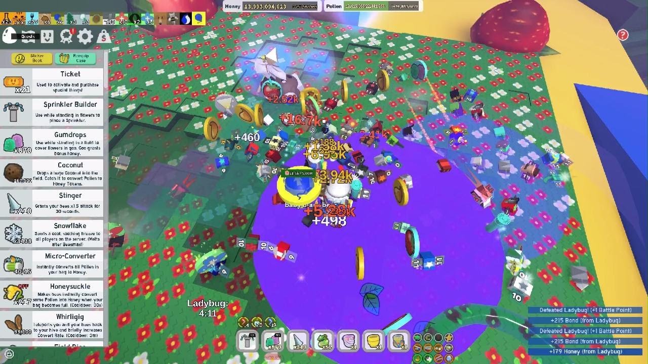 Bee swarm simulator: 4 meteor showers