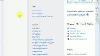 Dynamic website using visual studio and database part 1