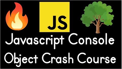 Javascript Console Object Crash Course Explained All Methods of Console in Browser With Examples