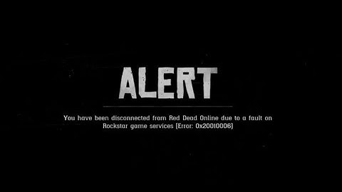 Red Dead Online - You have been disconnected from RDO due to a fault on Rockstar game services