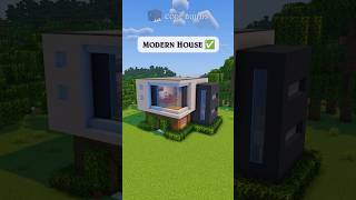 Simple Moden House Minecraft Tutorial 🏠#minecraft #minecraftbuilds