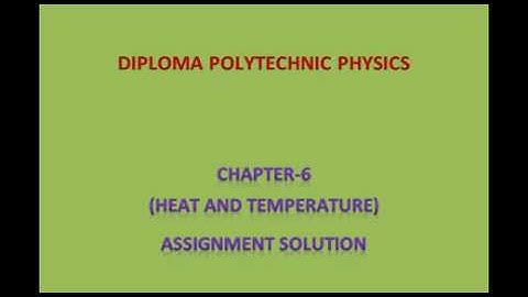 Chapter 6 Heat and Temperature