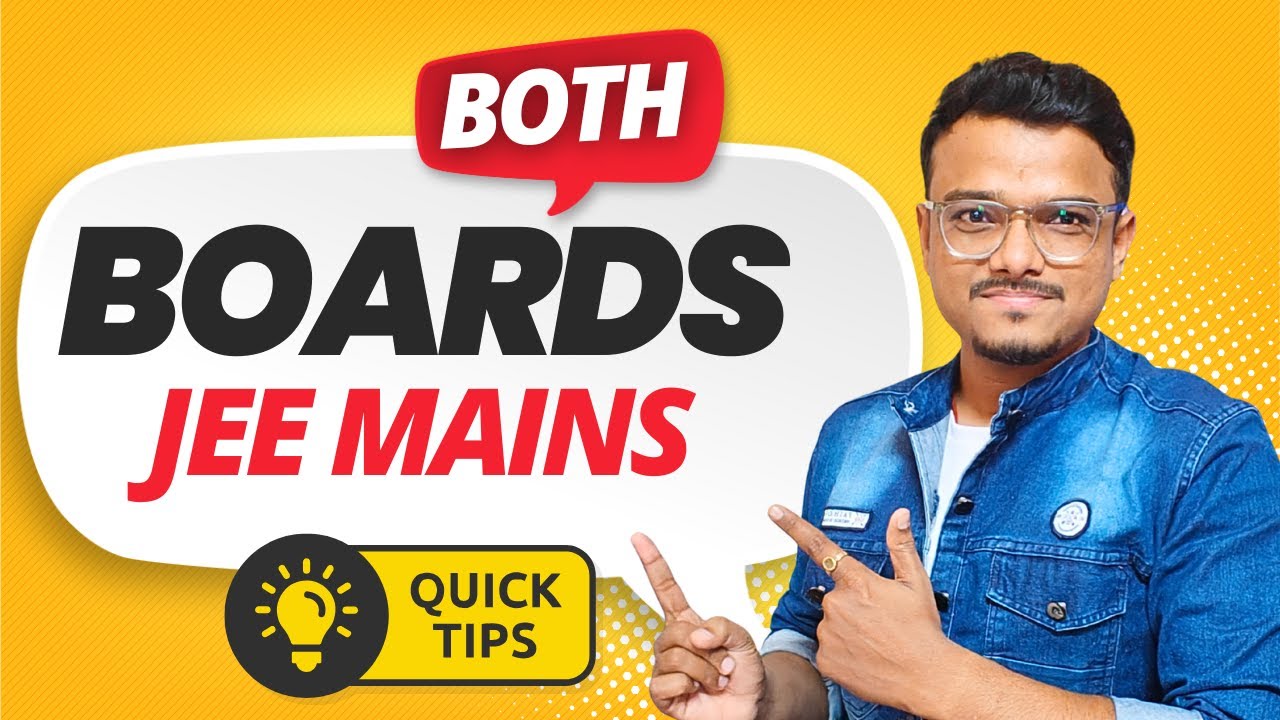 How to Balance Board Exams and JEE Mains 2026 #jeemains2026 #cbse #icse ...