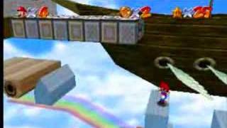 Super Mario 64 Speed Run On Rainbow Ride (TAS)