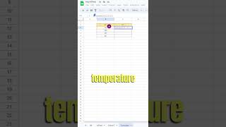 Convert Celsius to Fahrenheit in #googlesheets! 🌡️