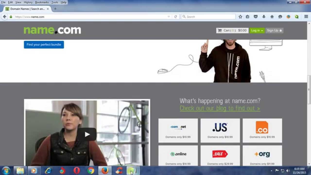 How to register domain from name.com part-1