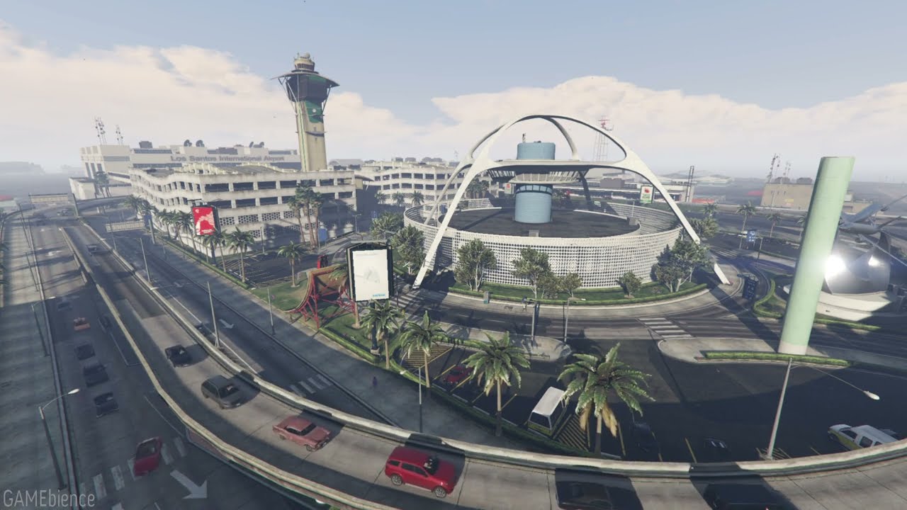 5 Hour - Grand Theft Auto V - Los Santos Airport Ambience - YouTube