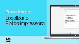 Como localizar o PIN em impressoras HP | HP Support