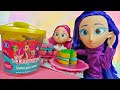 Игры в готовку - Куклы ФЕЕРИНКИ готовят торт из пластилина - Видео для девочек