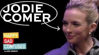 Jodie Comer talks PRIMA FACIE, KILLING EVE finale, Marvel rumors! Happy Sad Confused