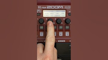 #032 ZOOM B1 FOUR - How To Adjust The Standard Pitch Of The Tuner