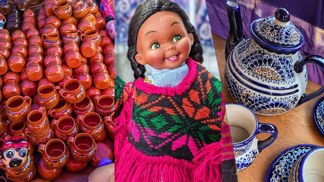 TODAS LAS ARTESANÍAS ESTÁN AQUÍ/¡ASÍ SE VIVE LA FERIA DEL JARRO!/CERAMICA,BORDADOS,BARRO,RESINA💲🏺📲🎭