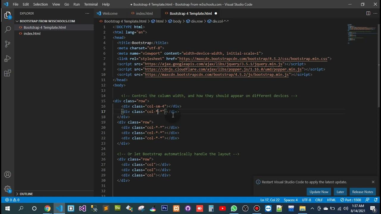 Learning Bootstrap | for full video goto my playlist of learn Bootstrap ...