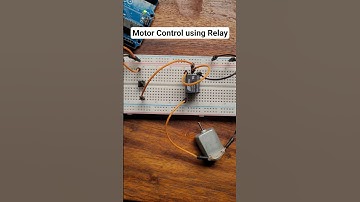 Control a DC motor using a Relay.  🔥 #shorts